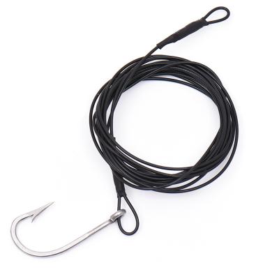 China Stainless Steel Shark Rig Fishing Hook Steel Wire Fishing Line Stainless Steel Fishhook for sale