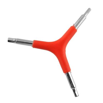 China Not Easy To Rust 3 Way Hex Wrench Socket Wrench Bicycle Repair Tools MTB Bike Bicycle Repair Recycling Tool for sale