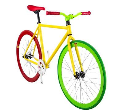 China China High Carbon Steel Pure White Fixed Gear Bikes Flip Flop Hub Bicycle for sale