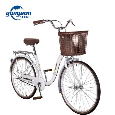 China New Model 24 Inch Tour Commuting 7 Speed ​​Ladies City Bike for sale