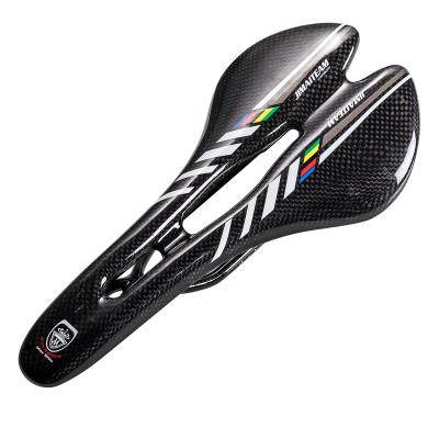 China High Strength Medium Hollow Carbon Fiber 3K 144g Mens Bicycle Saddle for sale