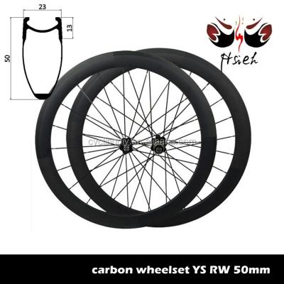 China Toray T700 Carbon Fiber 700C 50mm Full Carbon Wheels Lightweight Anvil, Carbon Road Tubeless Bike Wheels Lightweight for sale