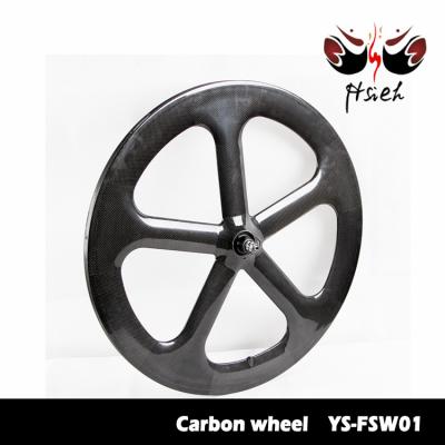 China High Quality 2018 18 Months Warranty Carbon Five Spoke Bike Wheels for sale