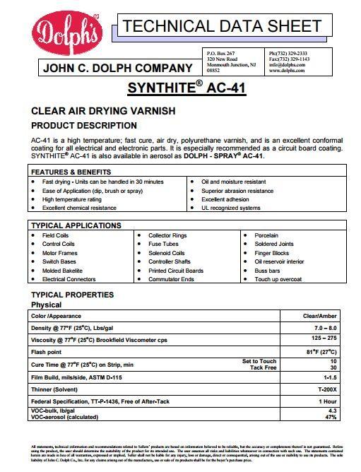 TDS MSDS - Yuan Xin electrician material (Hongkong) Co., Ltd.