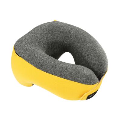 China Anti-Apnea Kids Travel Neck Pillow Memory Foam Head Baby Pillow With Bag for sale