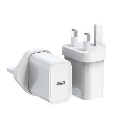 China USB Wall Charger 20w Single Left Fast Charger UK Type-C Type-C With 20w PD For Mobile Phone Fast Charging 33w Charger gan for sale