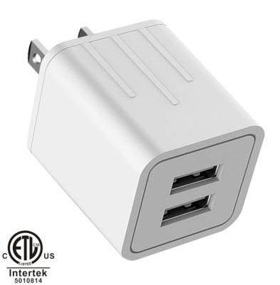 China GOOD-SHE Mobile Phone Universal Portable Dual USB Android Mobile Phone Charger ETL Certified USB Wall Charger For iPhone Charger for sale