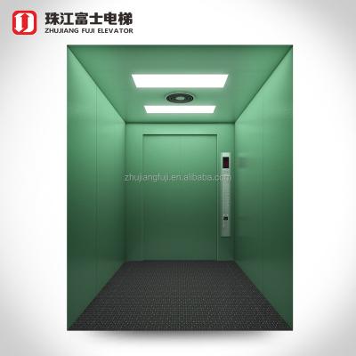 China Modern High Quality Cheap Zhujiang Fuji Monarch 1000-8000kg 220v/380v Zhujiangfuji Lift Fuji Cargo Elevator Loading System Goods Lifts for sale