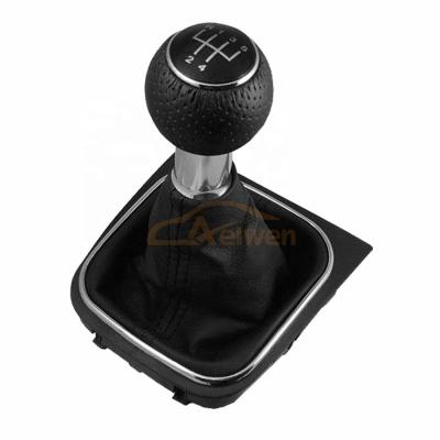 China Aelwen 5 Speed ​​Car Shift Knob With Leather Boot Fit For Golf For Cart For Touran TOURAN for sale