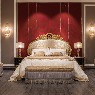 China French Design (Others) Guangdong Adjustable High Quality Luxury Bedroom Furniture Classic Solid Wood Beds for sale