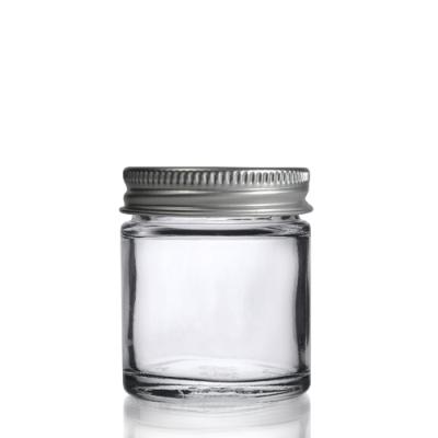 China 250ml Viable Candy Glass Jar With Aluminum Lid for sale