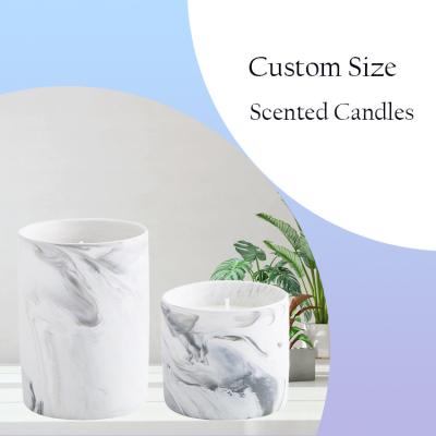 China Custom Natural Scented Wax Candle Home Decor Private Label Birthdays Soy Candle Aromatherapy Lavender Scented Candles for sale