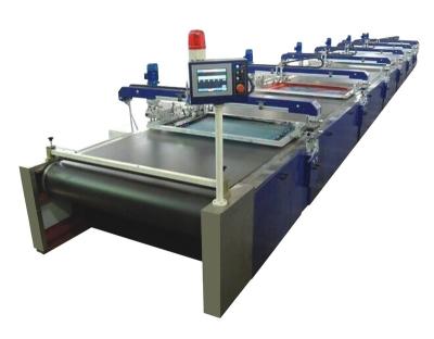 China Shops SPD fabric automatic printing/T-shirt/fabric/knitting material/pajamas belt mobile screen printing machines for sale for sale