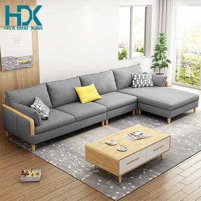 China sofa bed 2021 newest year design 7 seater fabric sofa set for living room cheap fabric sofa for sale