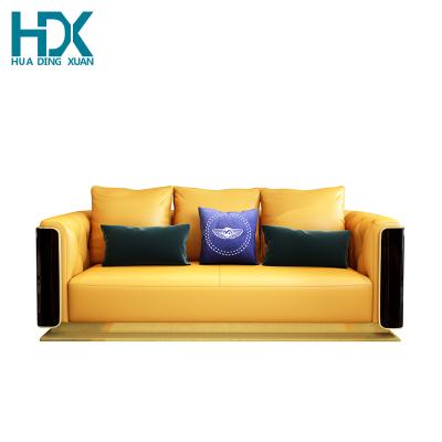 China 3 seater (other) HDX adjustable Italian brand luxury high end sofas sectionals leather sofa set for sale