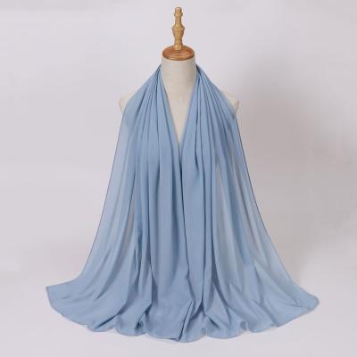 China Long satin scarf Wholesale High Quality most beautiful  Plain Women muslim  fashion scarf  middle east arab for sale