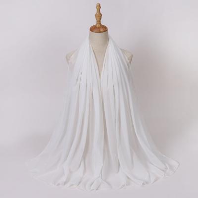 China Long knitted scarf Wholesale High Quality most beautiful  Plain Women muslim  fashion scarf  middle east arab for sale