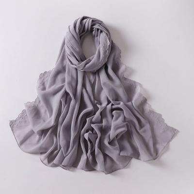 China Long 2023 new styles arab great price wholesale chiffon scarf tudung women hijabs shawl for sale