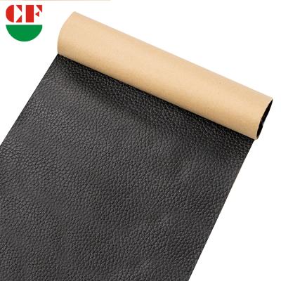 China New Arrival Black Lychee Pattern 1.37m-1.42m Waterproof Synthetic PU Leather For Handbags for sale