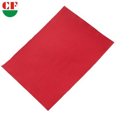 China Waterproof 0.35mm-1mm Red PU Leather For Product Surface Decoration for sale