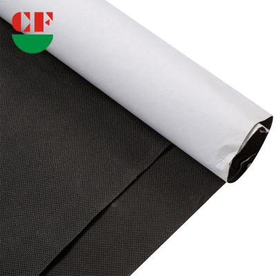 China Custom Breathable Black Woven Fabric Self Adhesive Roll Non Sustainable for sale