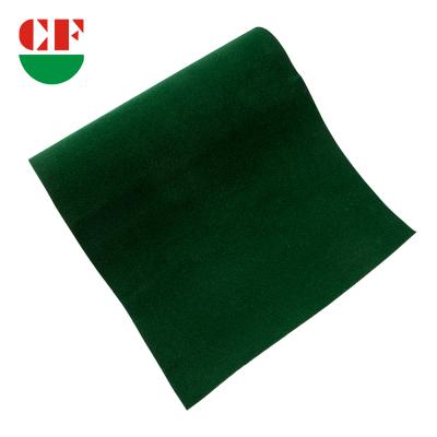 China Glass Case Waterproof Netting Material In Ink Black Green Self Adhesive Spunlace Flocking Cloth for sale