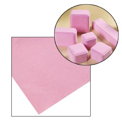 China High Quality Wholesale Custom Flock Pink Self Adhesive Fabric Waterproof For Box Surface for sale