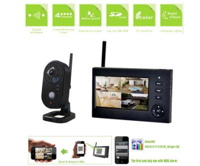 China Network Home 720P Wireless CCTV Camera System Support 32GB SD Card for sale