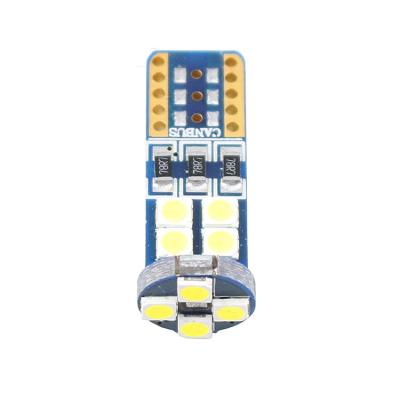 China Car led car light T10 12SMD 3030 12-30V led car light 1*2.8CM for sale