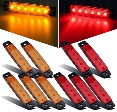 China ABS Factory Outlet Truck 12V Side Indicator Car LED Trailer Red Yellow Light for sale