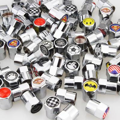 China Simple Fashion Valve Tire Stem Caps With Car Logo for sale