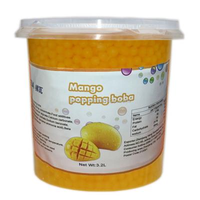 China Popping Milk Tea Boba Bubble Tea Ingredients Mango Flavor for sale