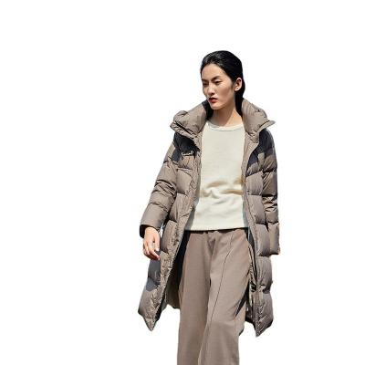 China Winter Waterproof Casual Jacket Ladies Fashion Hooded Duck Down Bubble Down Jacket for sale