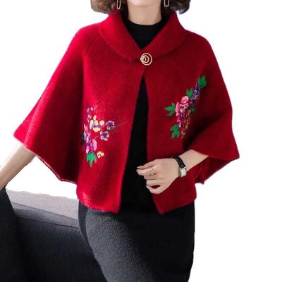 China Jacquard China Manufacturer Supply Custom Ladies Elegant Short Cape Customize Bridal Winter Wedding Shawl for sale