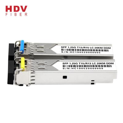 China FTTH FTTB FTTX SFP Network Low Cost Fiber Optic Transceiver Huawei G 20km SFP 1000base t OEM 1.25 for sale