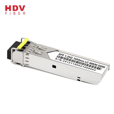 China FTTH Shenzhen 1.25G Ddm SFP 80Km LC Bidi 1550Nm Fiber Optic Transceiver Ftth SFP Module for sale