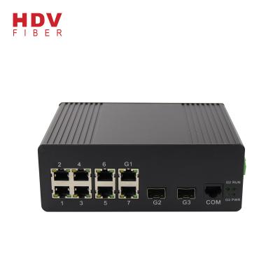 China LACP Switch 8 Port With 2 Gigabit SFP Managed Industrial Ethernet Switch for sale