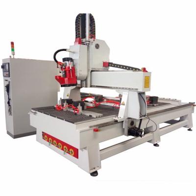 China 4 Axis MDF CNC WOOD ACRYLIC ALUMINUM Router With Rotary Spinlde For MDF Furniture Wood Making for sale