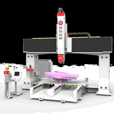 China MDF 5 Axis CNC Router Styrofoam EPS WOOD ACRYLIC ALUMINUM Foam Molds Models Milling CNC Machine 5 Axis for sale