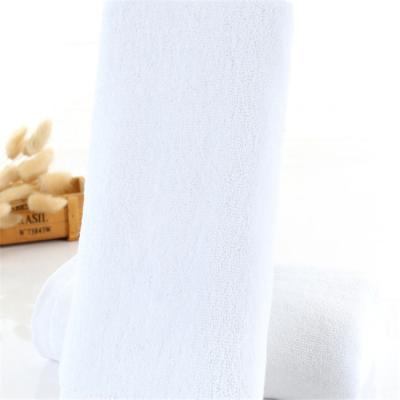 China Compressed Warm Popular Upscale White Terry Cloth Solid Color Pure Cotton Towel for sale