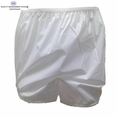 China QUICK DRY Adult Baby Diaper Plastic Pants PVC Incontinence Diaper Cover Waterproof Vinyl Plastic Diaper Pants for sale