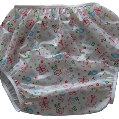 China QUICK DRY Vinyl Plastic Cover Diaper Waterproof Diaper Pants for sale