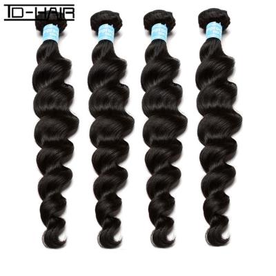 China Hair TD Hair Paypal Accept Wholesale Price Loose Wave Weaves Closures And Bundles Hair Weave Bundles With Closures for sale