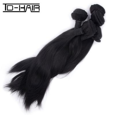 China No Tangle No Shedding TD 100 Percent Indian Remy Human Silky Straight Hair Weaving Natural Color Wholesale for sale