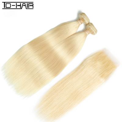 China Body Wave Cuticle Aligned Brazilian Hair Weaves Wholesale 100 Virgin 613 Blonde Straight Human Hair Bundles for sale