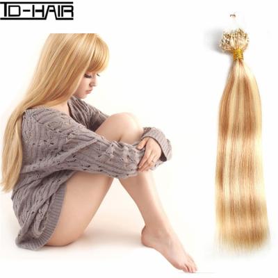 China Micro Link Remy Human Hair Wholesale Wave Ring Extensions Fashion Remy Human Hair Inch Silky Straight Microring Loop Indian Hair for sale