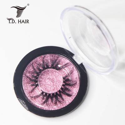 China Long Wholesale Natural Mink Eyelashes Vendor Luxury 3D Mink Eyelashes With Custom Packaging 25mm 3d Mink Eyelash for sale