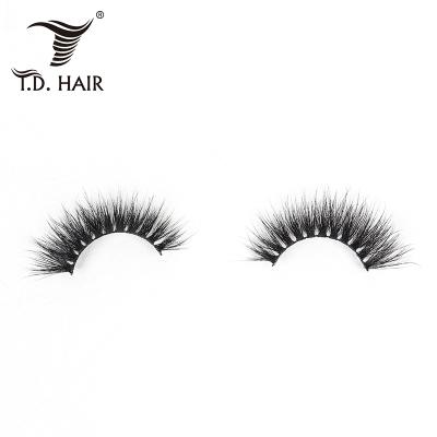 China Wholesale Luxury Natural TD Long HAIR Mink Lashes, Individual Private Label Faux Mink Eyelash Extension, Silk Eyelash Extension for sale