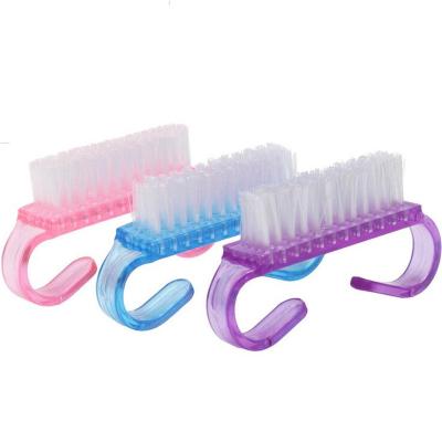 China Nail Art Dust Cleaning Tool Long Lasting Good Quality Plastic Brush For Hand Beauty for sale