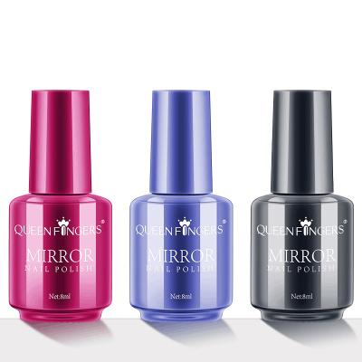 China Easy Apply Nail Polish 8ml12 Colors Quick-Drying Long Lasting Mirror Nail Polish Optional for sale